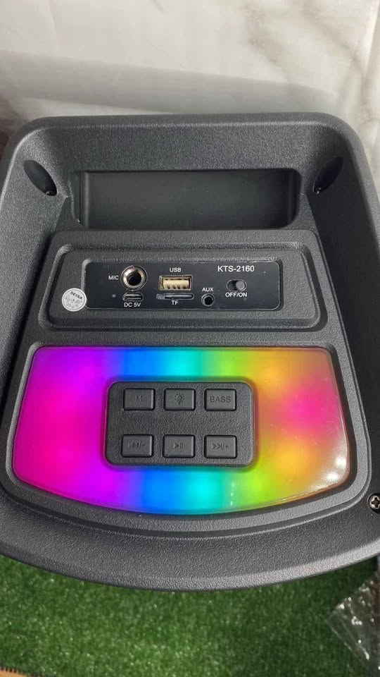 🔊 CABINA KTS 2160 DOBLE BOCINA DE 6.5” CON MICRÓFONO INALÁMBRICO