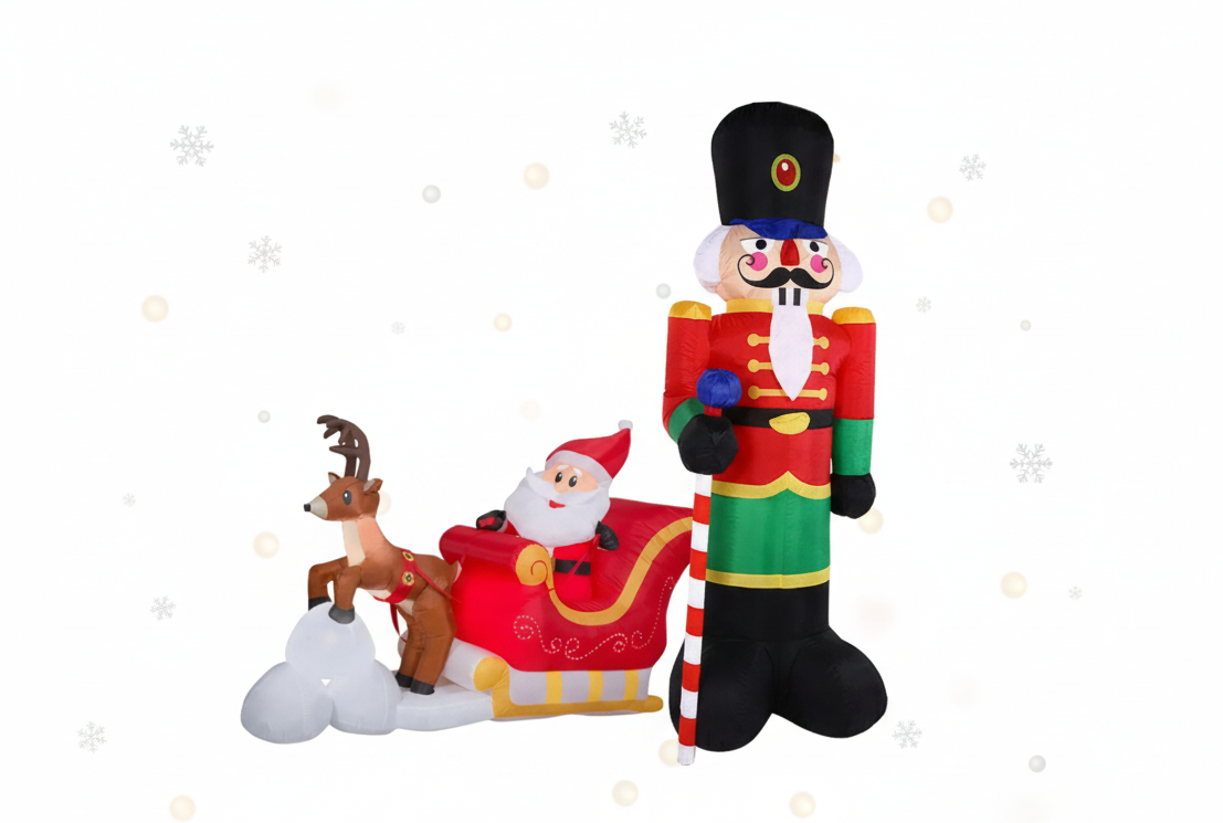 🎄 Inflables Navideños con Luz LED