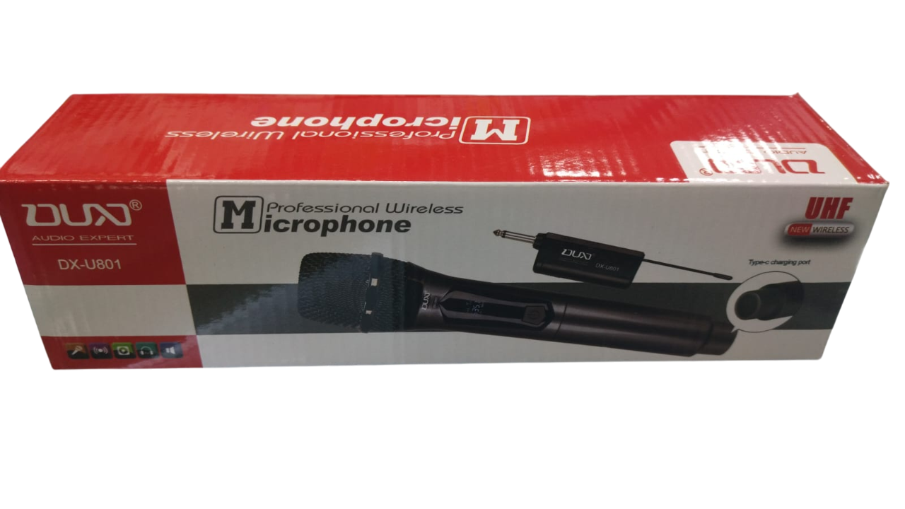 🎤 MICRÓFONO INALÁMBRICO RECARGABLE DX-U801