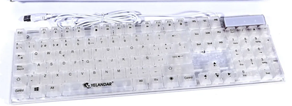 🎮✨ TECLADO GAMER TRANSPARENTE RGB ✨🎮