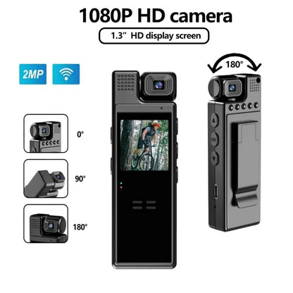 CÁMARA BODY CAM L9 CON LENTE ROTATIVO 180°