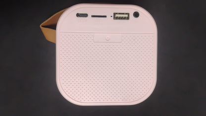 MINI KARAOKE INFANTIL CON LUCES LED+ 2 MICRÓFONOS INALÁMBRICOS | Bluetooth – USB – SD | Recargable |