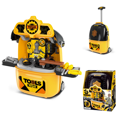 🧰 JUGUETE MALETA 2 EN 1 MESA DE HERRAMIENTAS