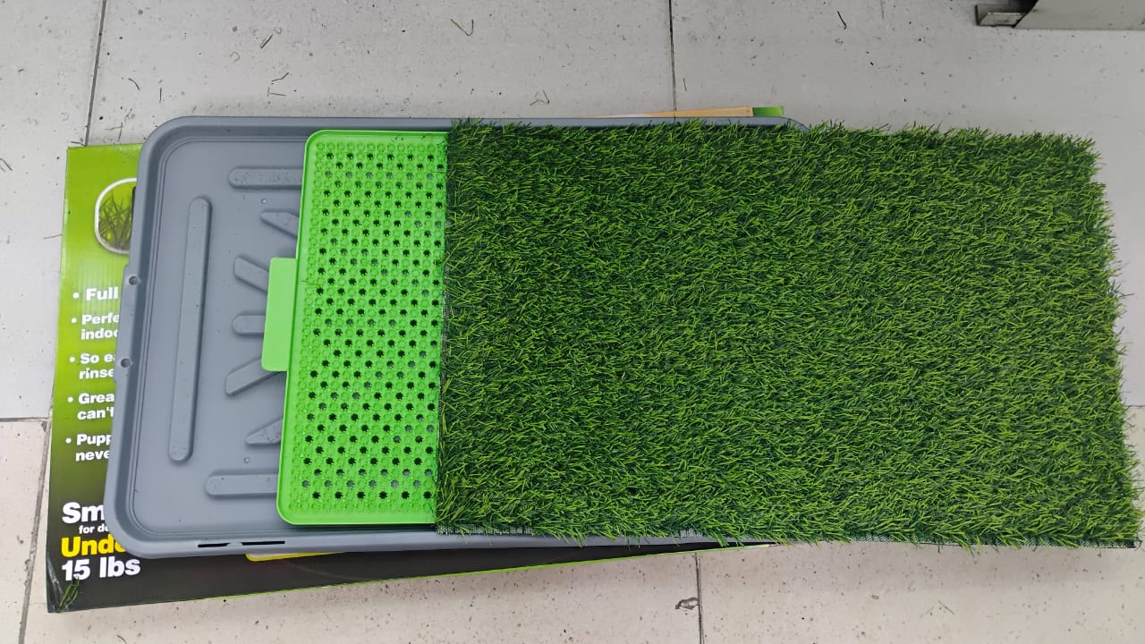 🐾 TAPETE HIGIÉNICO TIPO PASTO EXTRA GRANDE CON 3 CAPAS 🐾