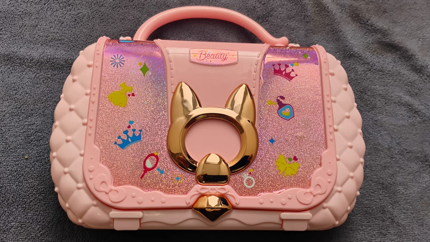 🎀 BOLSO DE MAQUILLAJE INFANTIL PRINCESA CON SOMBRAS, BRILLOS Y ESMALTES 🎀💄