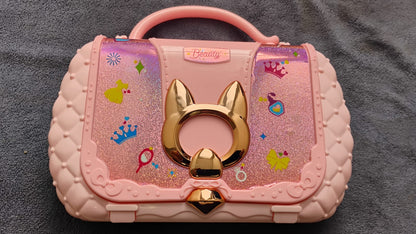 🎀 BOLSO DE MAQUILLAJE INFANTIL PRINCESA CON SOMBRAS, BRILLOS Y ESMALTES 🎀💄
