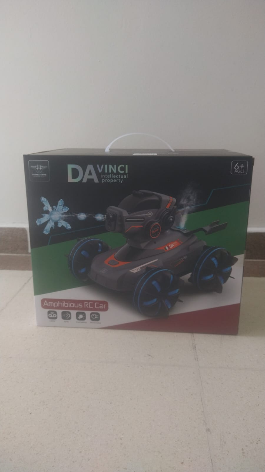 🚘💦 CARRO ANFIBIO LANZABOLAS DE HIDROGEL + CHORRO DE AGUA + LUCES LED- CONTROL REMOTO