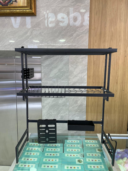 📌 ESCURRIDOR DE LOZA 2 NIVELES EN ACERO REFORZADO