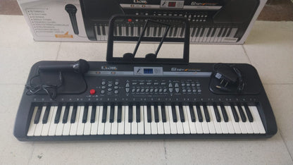 🎹 ORGANETA ELECTRÓNICA DE 61 TECLAS CON MICRÓFONO INCLUIDO 🎤