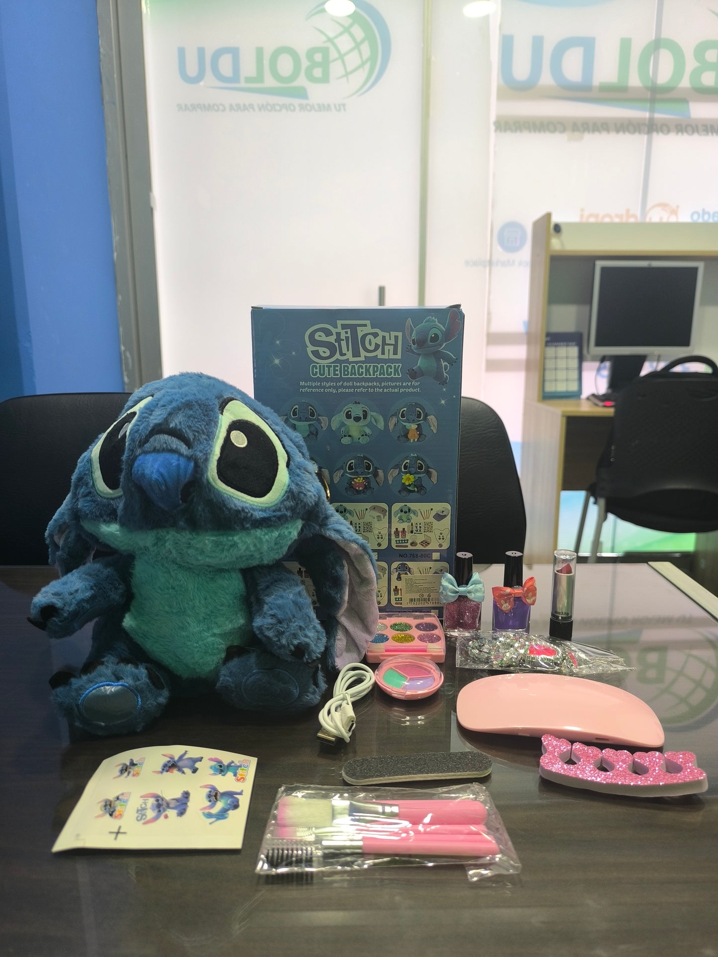 COMBO DE BELLEZA CON BOLSO STITCH 💄✨