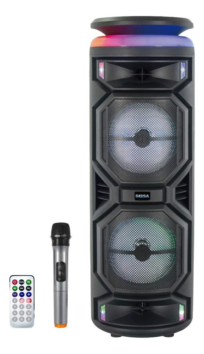 🔊 CABINA RECARGABLE SEISA YX-H8269 CON MICRÓFONO INALÁMBRICO Y CONTROL