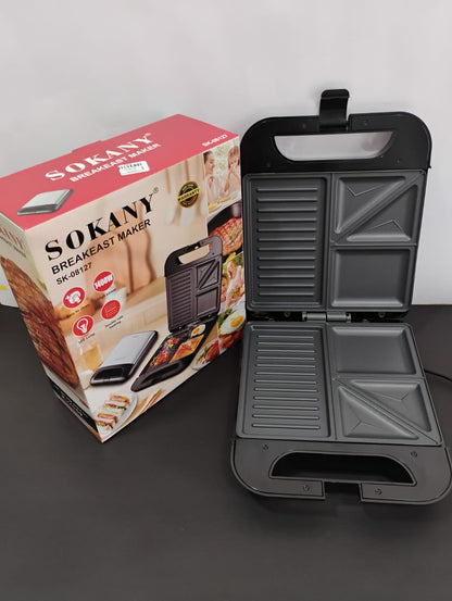 🥪✨ SANDUCHERA MULTIFUNCIONAL SOKANY 3 EN 1 🚀