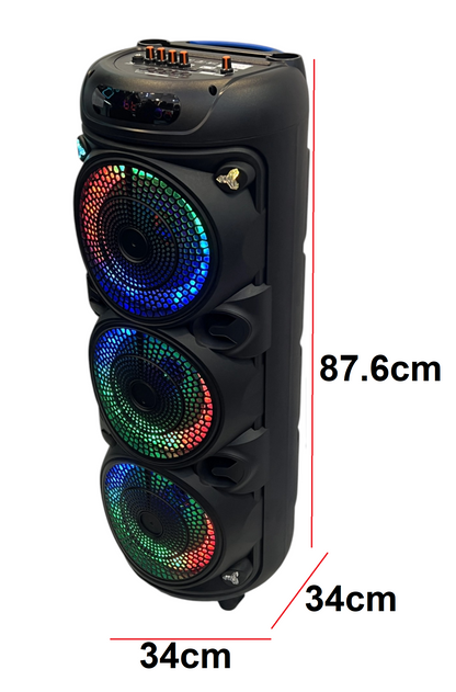🔊 Parlante Torre Bluetooth Recargable CH-8886 – 8” 20W x 3
