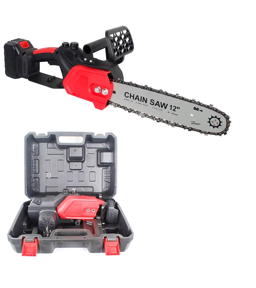 🪵🔋 MINI MOTOSIERRA RECARGABLE 12” – 48V DOBLE BATERÍA