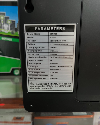 😎 PANTALLA TELEVISIÓN SOLAR - TDT Y LUCES LED POTENTES