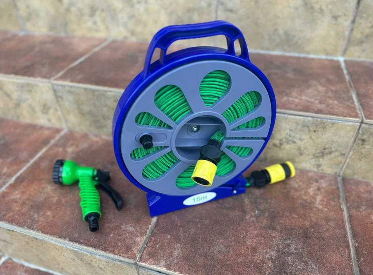 Manguera Expandible con Carrete 15M