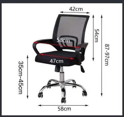 🪑✨ SILLA EJECUTIVA ERGONÓMICA AJUSTABLE Y GIRATORIA CON RUEDAS