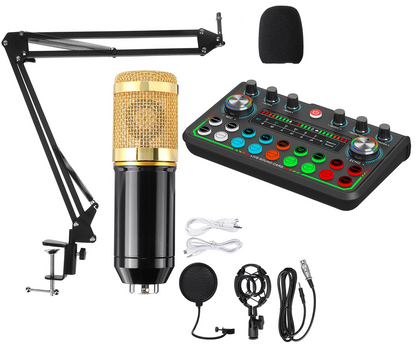 🎙️ KIT PROFESIONAL TARJETA DE SONIDO P99+ MICRÓFONO CONDENSADOR BM800