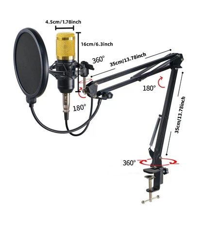 🎤⭐ KIT MICRÓFONO CONDENSADOR BM800 + TARJETA DE SONIDO V8 🔊 ¡Solo $139.000! 🚚 ENVÍO GRATIS - 📦 PAGO CONTRAENTREGA