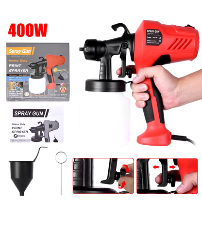 🖌️⚡ Rápido, práctico y perfecto: Pistola eléctrica de pintura 400W