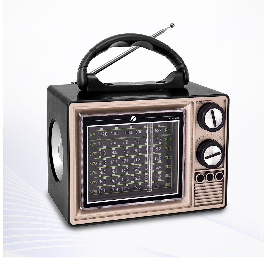 📻 RADIO PARLANTE VINTAGE MULTIFUNCIÓN TIPO TV 📼 KTF-1487 💰 $74.900