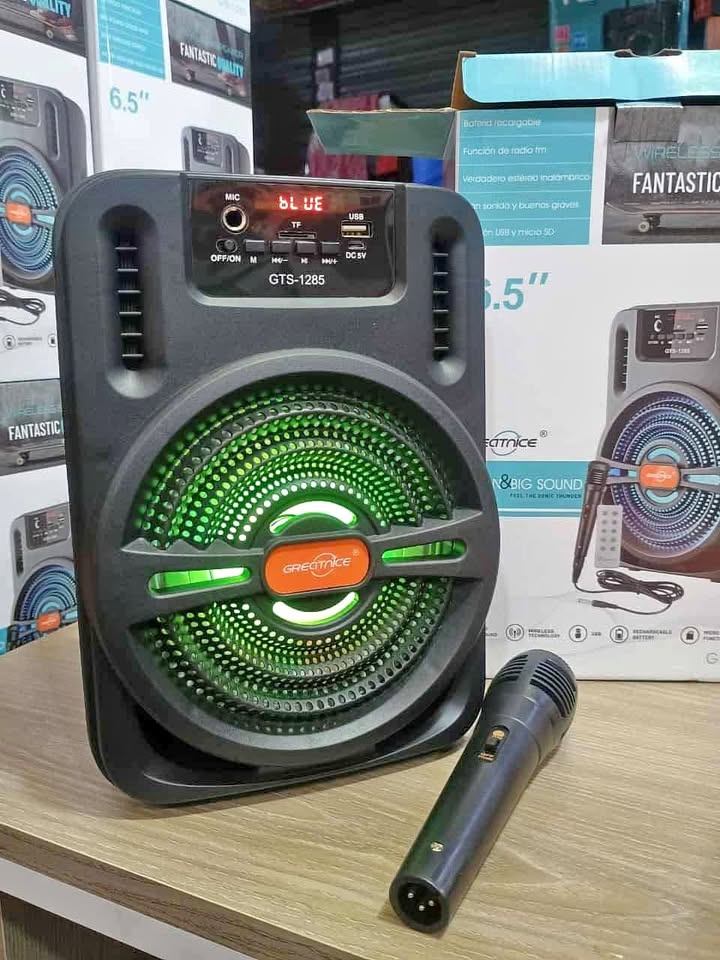 🎶 CABINA DE SONIDO DE 6.5” 🎤 CON MICRÓFONO + CONTROL REMOTO