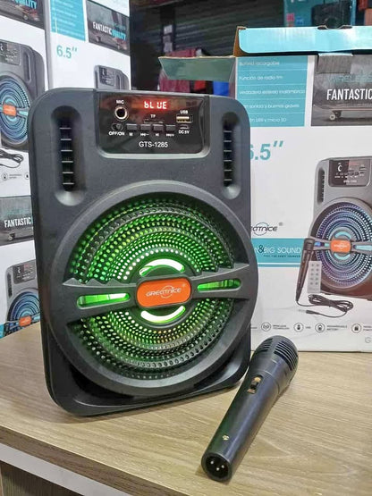 🎶 CABINA DE SONIDO DE 6.5” 🎤 CON MICRÓFONO + CONTROL REMOTO
