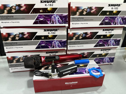 🛍️ MICRÓFONO INALÁMBRICO RECARGABLE K-182 🎤