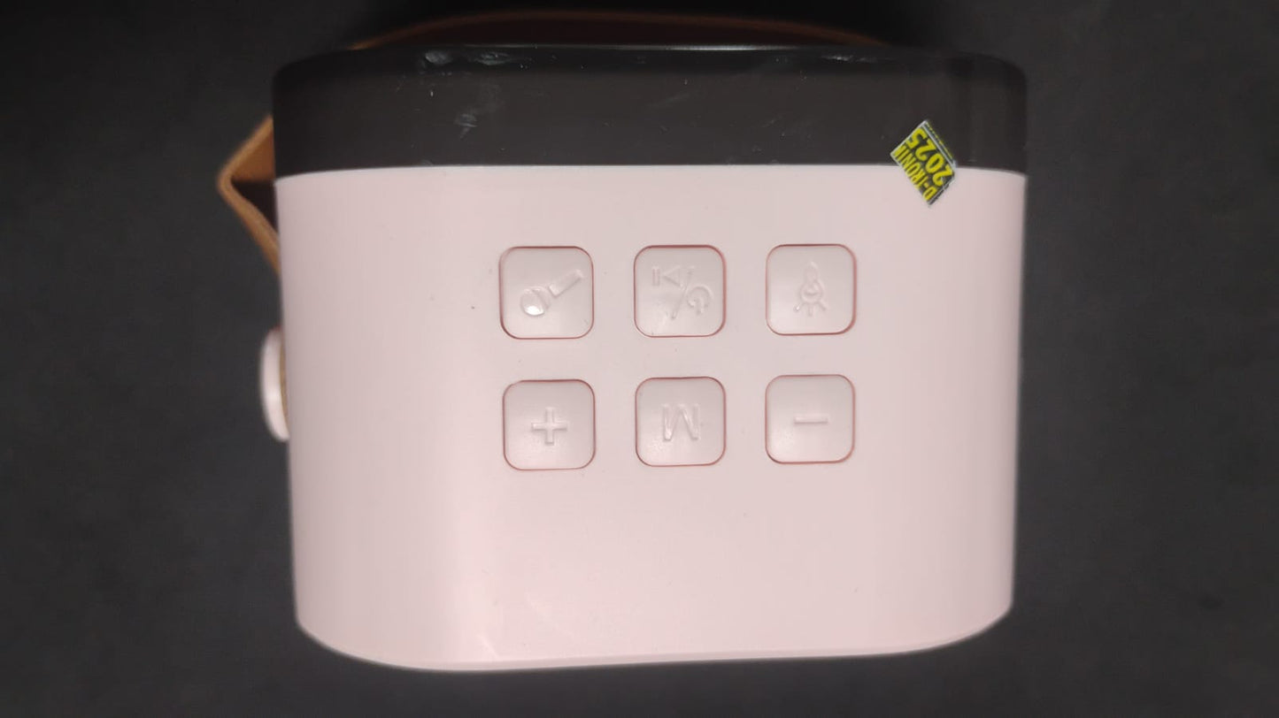 MINI KARAOKE INFANTIL CON LUCES LED+ 2 MICRÓFONOS INALÁMBRICOS | Bluetooth – USB – SD | Recargable |