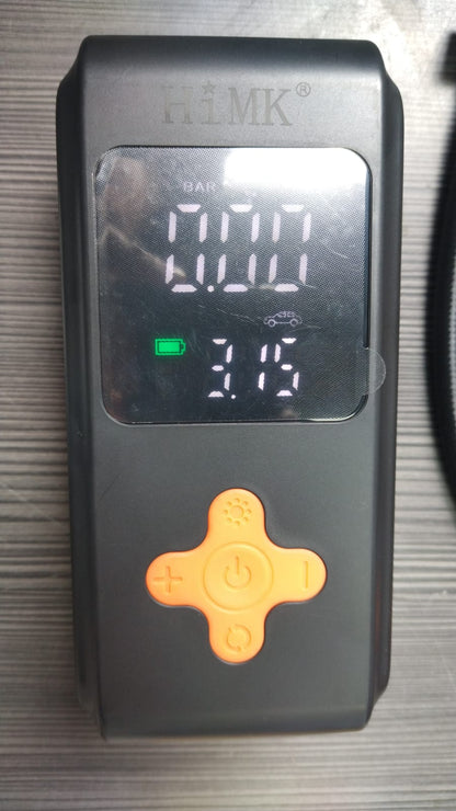 Mini Compresor de Aire Portátil Recargable con linterna y medidor