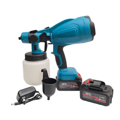 🔥 PISTOLA PULVERIZADORA DE PINTURA CON 2 BATERÍAS RECARGABLES 48V 🔥