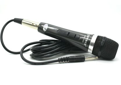 🎤MICRÓFONO ALÁMBRICO WG-198 CON BOTÓN DE ENCENDIDO/APAGADO