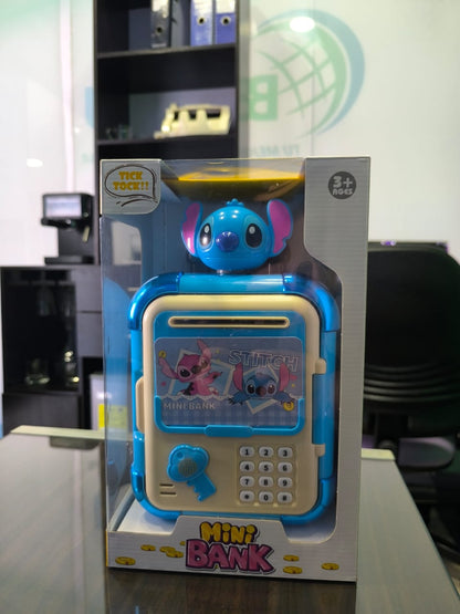 🩵✨ ALCANCÍA MÁGICA DE STITCH – CON CLAVE, LUCES Y SONIDO 🎶💰