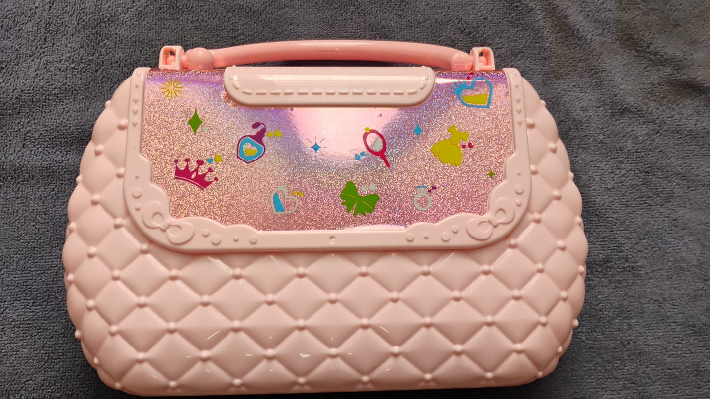🎀 BOLSO DE MAQUILLAJE INFANTIL PRINCESA CON SOMBRAS, BRILLOS Y ESMALTES 🎀💄