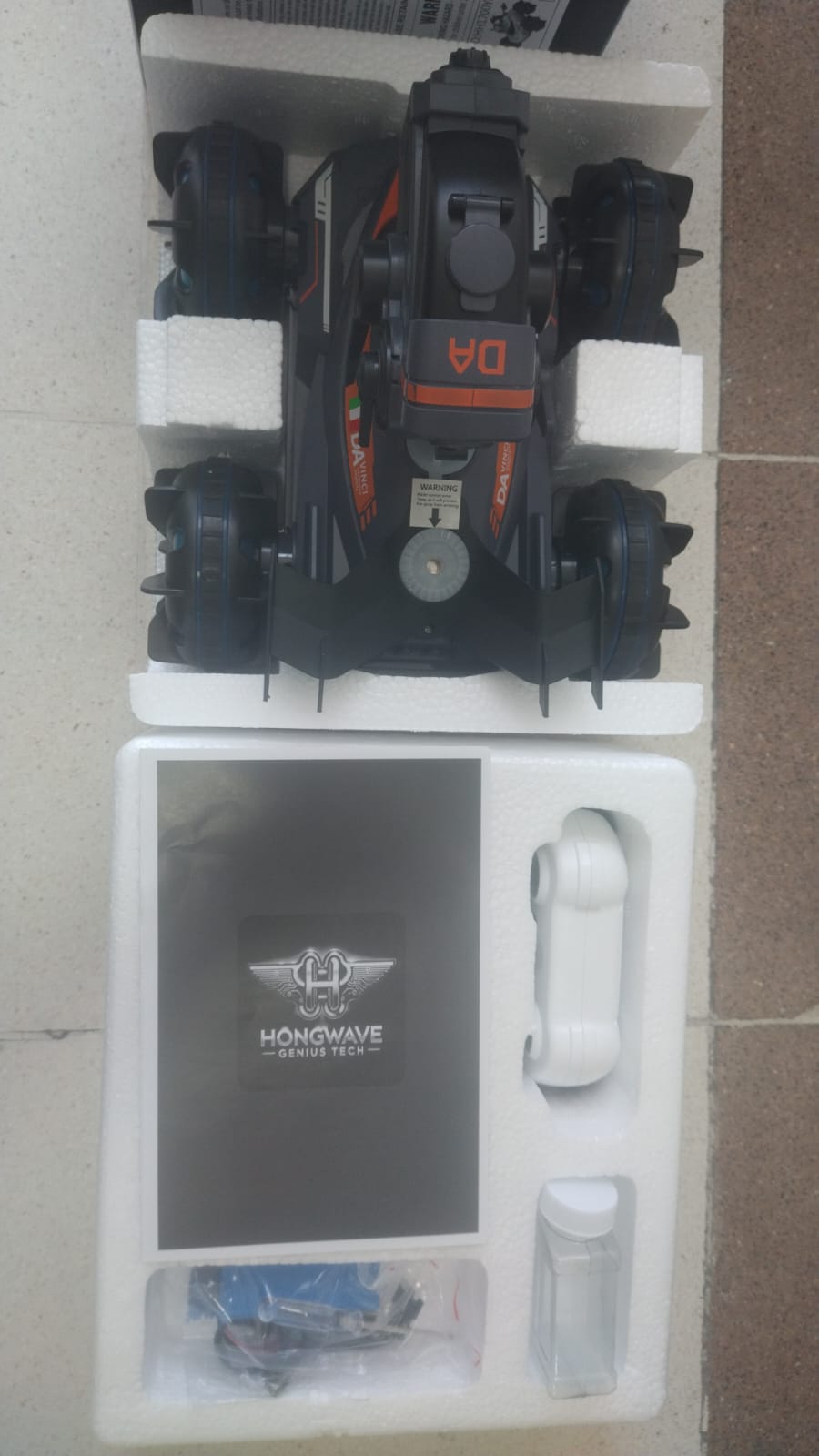 🚘💦 CARRO ANFIBIO LANZABOLAS DE HIDROGEL + CHORRO DE AGUA + LUCES LED- CONTROL REMOTO