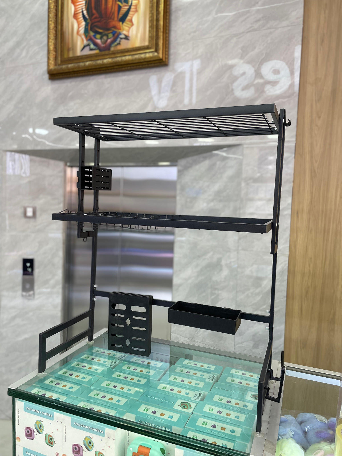 📌 ESCURRIDOR DE LOZA 2 NIVELES EN ACERO REFORZADO