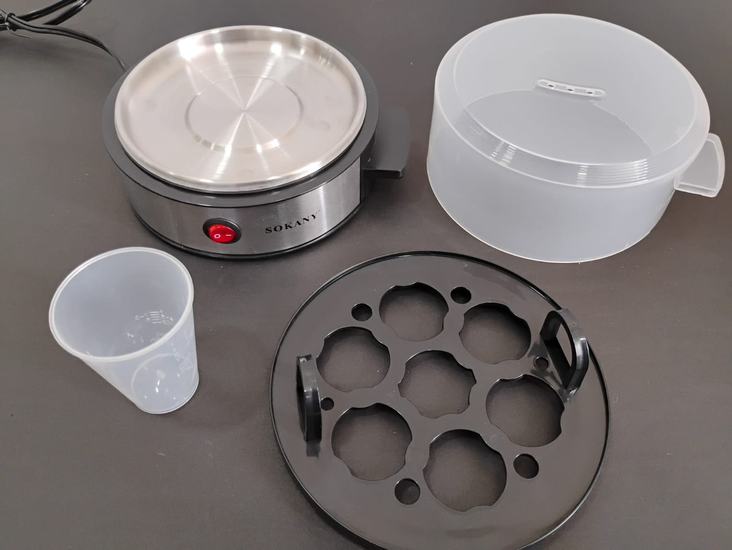 🔥 HERVIDOR ELÉCTRICO DE HUEVOS SOKANY DE 360W – CON INDICADOR DE AGUA Y APAGADO AUTOMÁTICO