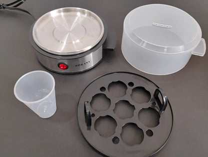 🔥 HERVIDOR ELÉCTRICO DE HUEVOS SOKANY DE 360W – CON INDICADOR DE AGUA Y APAGADO AUTOMÁTICO