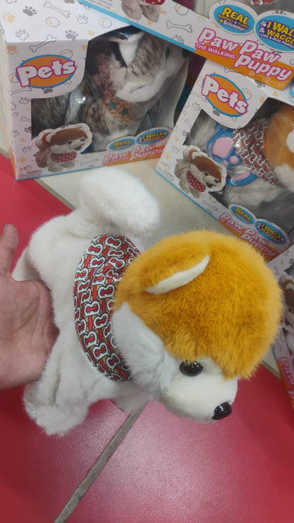 🐶 PERRO PELUCHE INTERACTIVO CON CORREA – ¡CAMINA, HACE SONIDOS Y MUEVE LA COLITA!