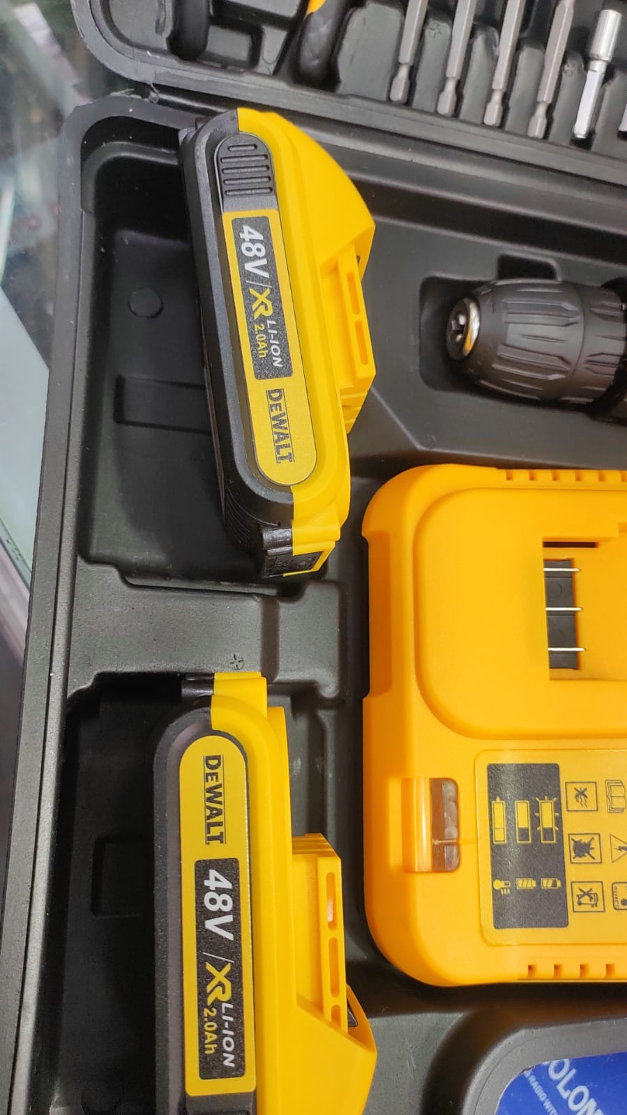 🔨 TALADRO PERCUTOR INALÁMBRICO 48V DOBLE BATERÍA + 30 ACCESORIOS