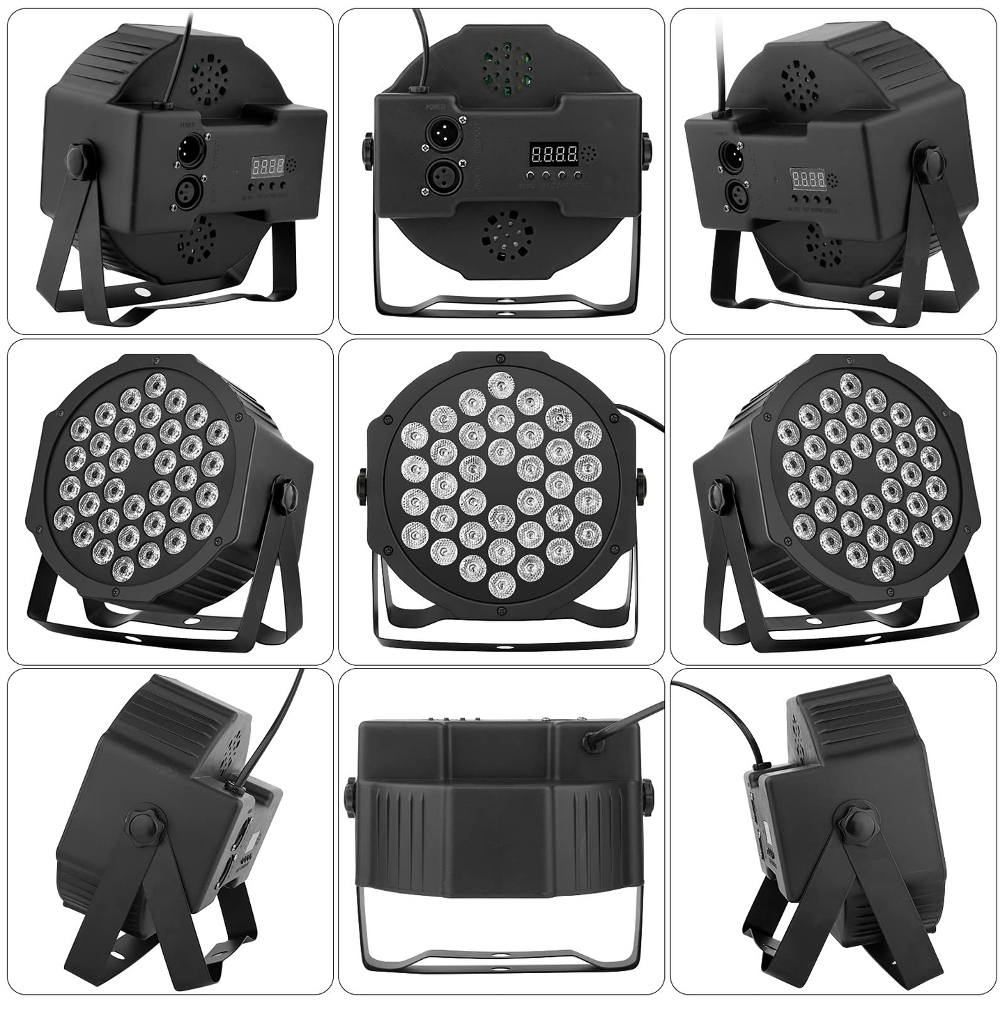 🟣✨ Proyector de Escenario PAR LED RGB 36 LEDs con DMX y Control Remoto