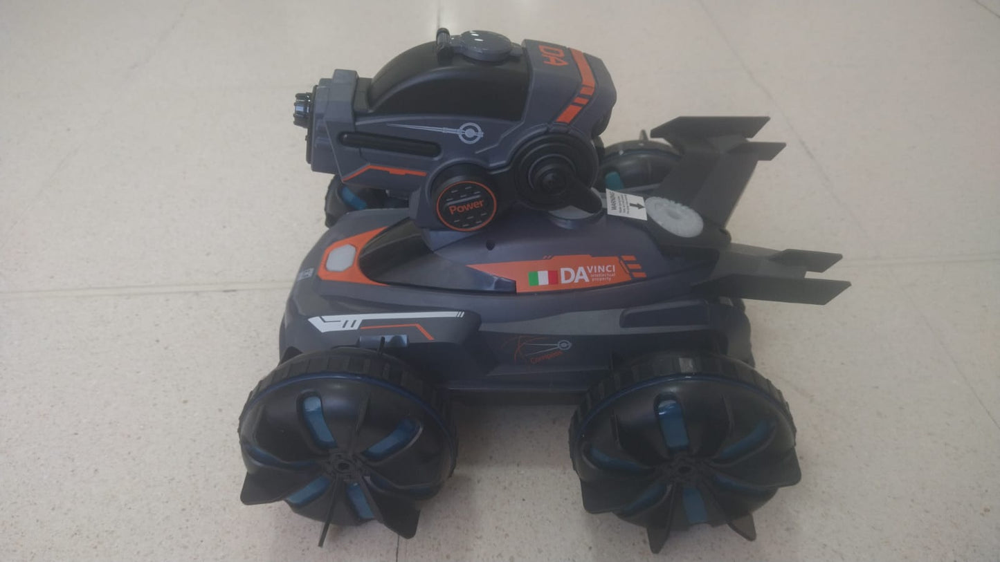 🚘💦 CARRO ANFIBIO LANZABOLAS DE HIDROGEL + CHORRO DE AGUA + LUCES LED- CONTROL REMOTO