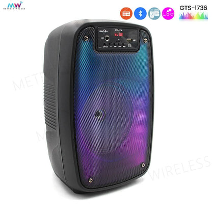🛒 Cabina Portátil Bluetooth 6.5” con Micrófono + Luces LED