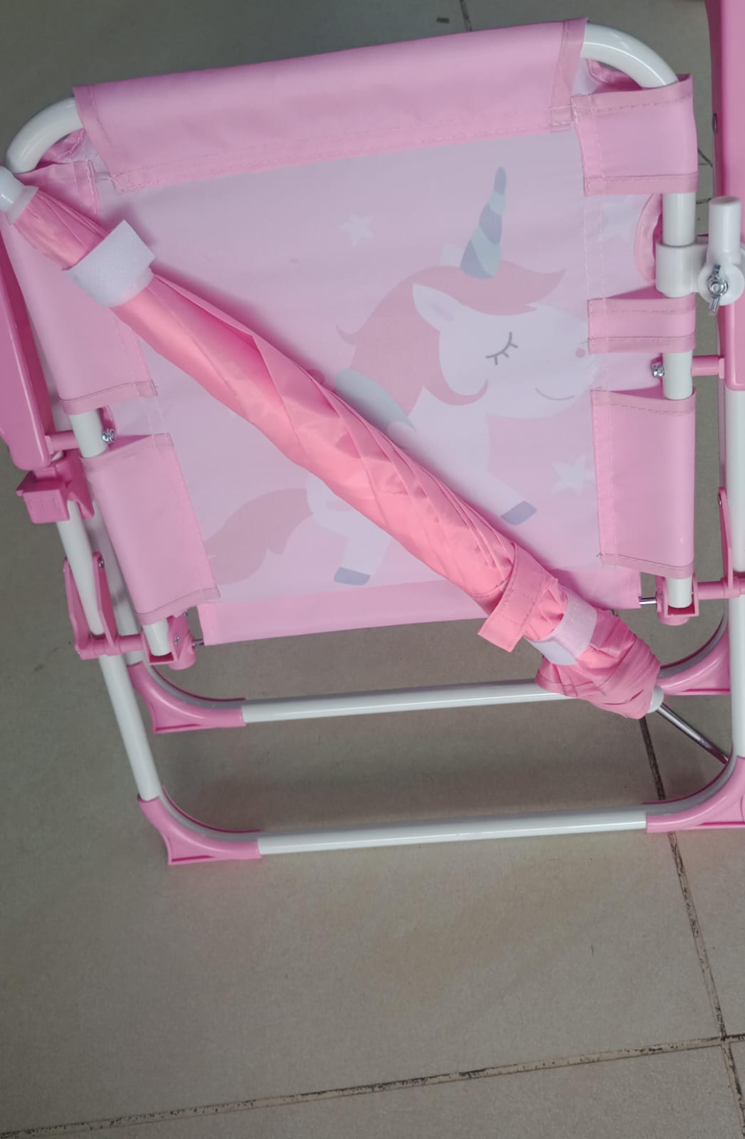🪑🌞 SILLA PLAYERA PLEGABLE INFANTIL CON SOMBRILLA AJUSTABLE