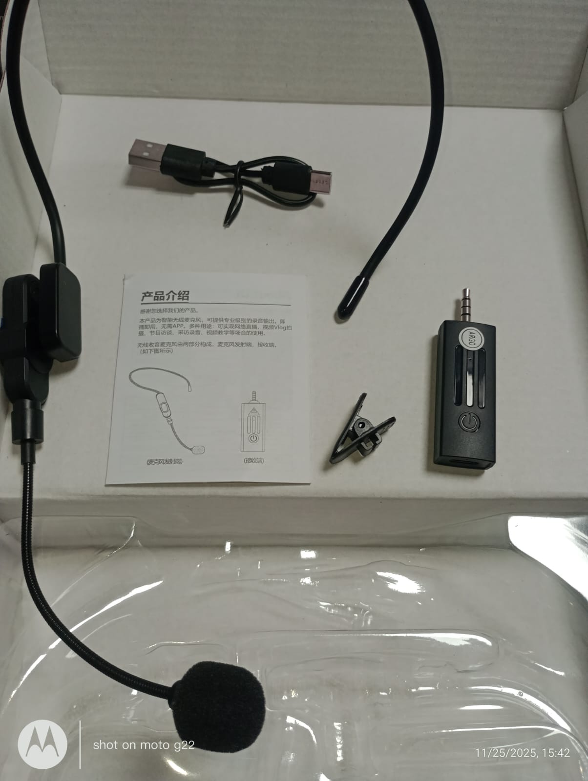 🥇 MICRÓFONO INALÁMBRICO DE DIADEMA + SOLAPA