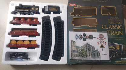 🚂 TREN CLÁSICO CON LUCES, HUMO Y SONIDO – RETRO CLASSIC TRAIN
