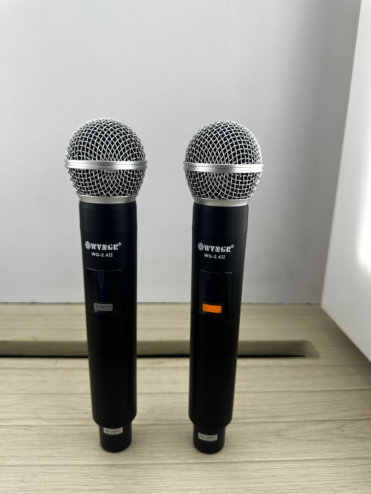 🎤Kit 2 &nbsp;Micrófonos Inalámbricos Recargables Profesionales UHF WG-2.4II