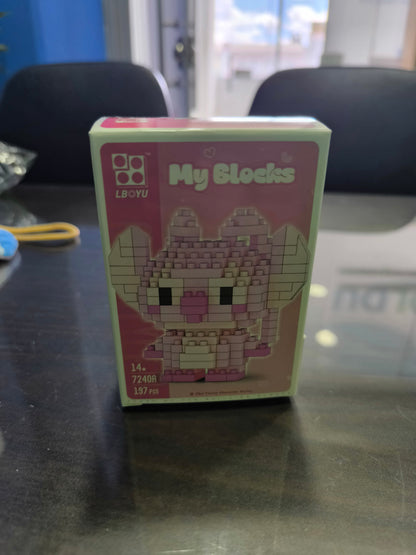 ✨ SET STITCH 3 EN 1 – PELUCHE PROYECTOR + FIGURA + BLOQUES ARMABLES