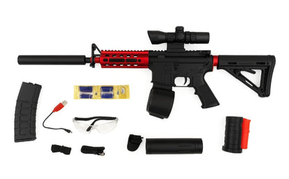 👉JUGUETE RIFLE ELÉCTRICO DE HIDROGEL 💨 CON LUZ Y HUMO 🔫