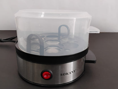 🔥 HERVIDOR ELÉCTRICO DE HUEVOS SOKANY DE 360W – CON INDICADOR DE AGUA Y APAGADO AUTOMÁTICO
